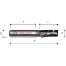 Mobiltecnica - MTEC041.1 - fraise nesting HeLICOÏDALE en dia Z3+3 corps en densimet essent NeG .1D12 lu 21 DS12 LT70 z AX20° dr H3,5