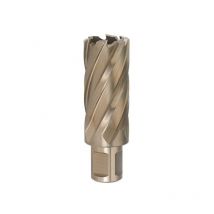 F002/L Sega a carotare lunga HSS-Co 5% con attacco Weldon - 40 mm - Fervi