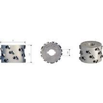 Mtecf026.6 - Kantenband-fräsen Mit Einsätzen Aus Diamant Pkd H3 Axial 35° - Mobiltecnica .6d80 Lu44 Z2+2 Ztot8 Db30 Ax35° Li H3