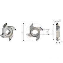 Mobiltecnica - MTECF040.3 - fresas para cantos de diamante para radios con eje .3D68 b 23 ZTOT6 DB16 + 2 dkn r 2 der H3