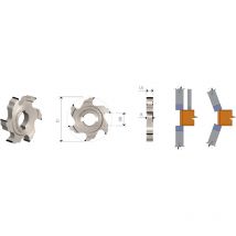 Mobiltecnica - MTECF029.2 - fresas para cantos para recortar .2D70 LU10 ZTOT4 DB16+2 dkn AX0° der / izq H4,5