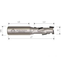 Mobiltecnica - MTEC012.100 - spindelfräsen aus diamant Z1+1 körper aus stahl pkd H2,5 mm .100D18 lu 52 DS20 LT112 Z(1+1)(6DP+1HW) AX20° li H2,5