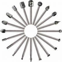 20 Pezzi Utensili Rotanti Fresa hss Fresa per la Lavorazione del Legno, Utilizzata per Dremel/Accessori Utilizzati per la Lavorazione del Legno Fai