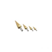 Frese/Punte coniche allargafori scalino/gradino set 4 pezzi 12 - 42 mm - Mod. C