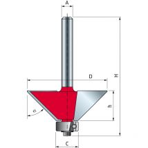 Fasenbohrer - Ø25,4 H25,4/73,7 AL8 Z2 - F03FR01904 -40-09808P - Freud