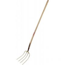 Fourche 31198 4 dents gold, avec manche bois