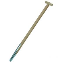 Freund Victoria - Holz T-Stiel mit Schienenzwinge 85 cm Gerätestiele