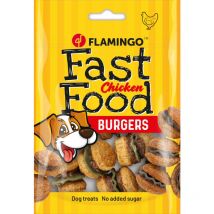 Flamingo - Friandises Fast Food Mini hamburger avec poulet 112 g pour chien