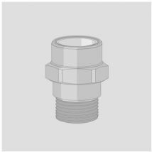 Sanit Eisenberg - Friatherm Friatec raccord à vis de transition court 75540720000 à coller, 32 mm x r 2000 , filetage extérieur