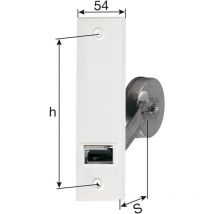 Gurtaufroller 72 zum Einlassen,Gurtlänge 4 m - Fridavo