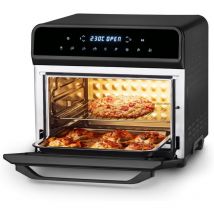 Magnum Friggitrice Ad Aria Xxl, Air Fryer Da 23 L, Doppia Resistenza, 8 Programmi, Girarrosto, 1800w, Controllo Digitale, Temperatura 230oc, 6 