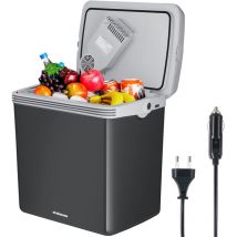 Frigorifero Elettrico Portatile 32 Litri Caldo e Freddo Grigio Spina 230V e 12V