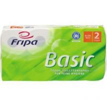 Toilettenpapier Basic 2-lagig 100 % Recyclingpapier weiß 250 Bl./Rl. 8 Rl./Pack.