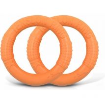 Frisbee Toy for Dogs Floating Rubber Indestructible Frisbee Dog Disc 2 Pieces N7VSTSF85YO
