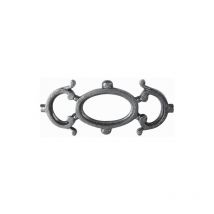 Frise en fonte pour appui de fenêtre ou garde-corps - Hauteur 125mm largeur 275mm - Double face - à souder Deco Fer Forge