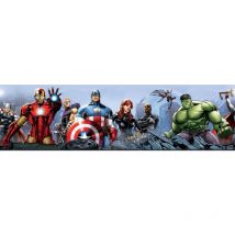Ag Art - Frise auto-adhésive Disney Avengers 9 personnages Marvel 10CM x 5M
