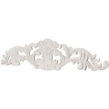 Frise decoratif finition blanche patinée L45,5xPR1xH11,5 cm