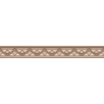 Frise papier peint tendance à motif géométrique Frise tapisserie couleur marron et biege Frise murale moderne pour chambre