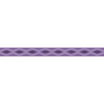 Frise papier peint moderne violette chambre adulte Frise tapisserie violet pour salon Frise murale motif vague pour couloir