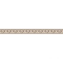 Frise papier peint à motif beige & marron pour couloir Frise tapisserie fine & moderne pour salon Frise murale chambre