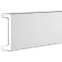 Profhome Decor - Frise Profhome 403202 Profil de façade Moulure décorative Moulure décorative design moderne blanc 2 m