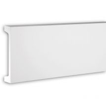 Profhome Decor - Frise Profhome 433102 Profil de façade Moulure décorative Moulure décorative design moderne blanc 2 m
