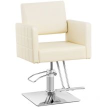 Friseurstuhl mit Fußstütze höhenverstellbar Barberstuhl 150 kg Ribbleton creme