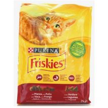 Friskies - croquetas de gato con ternera, pollo y verduras Purina 2 kilogramos