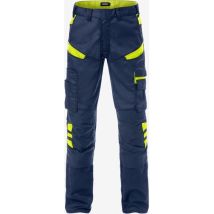 Arbeitshose 2555 STFP FRISTADS Marine/Warnschutz-Gelb Gr. C56