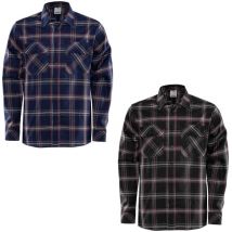 Fristads 7421 MSF Camisa de trabajo de franela - M - Blue