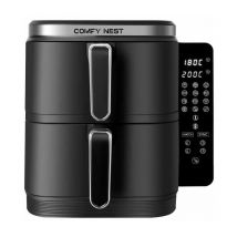 Royalty Line - Friteuse à air chaud Air fryer double panier verticale 11L 2800W Comfy Nest CN06177