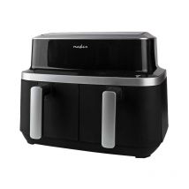 Nedis - Friteuse airfryer xxl 2 x 4.2l cuisson saine KAAF320BK