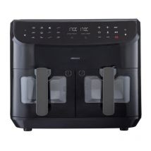 Medion - Friteuse a Air Chaud P20 xxl Twin - 2600 w - 2 paniers - 9 programmes - Noir