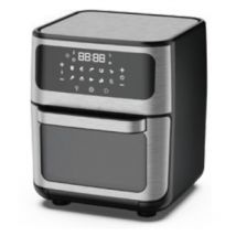 SILVER Lisboa IP009 Single 12 L Self contained 1800 W Hot air fryer Black, Stainless steel