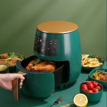 Lifcausal - Friteuse à air 4,5 l Grande capacité Poêle antiadhésive domestique Écran tactile intelligent 1400 w Haute puissance Peut être