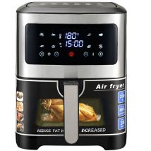 Pergar - Friteuse sans huile 8.8 l, Friteuse à air 1 500 w, 8 modes de cuisson, écran tactile électronique, circulation d'air panoramique