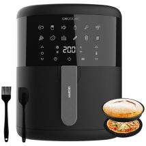 Friteuse à air chaud 6 l sans huile avec accessoires Cecofry Bombastik 6000 Full. 1700 w, technologie PerfectCook, régulation de la température et du