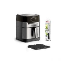 Moulinex - Friteuse sans huile YY5138FB Easy Fry et Grill Digital avec Couteau Tefal 1400 w Inox