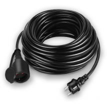 20m Câble d'extension 230V, Câble Électrique Prolongé IP44, avec Fiche Européenne et Capuchon de Protection - Froadp