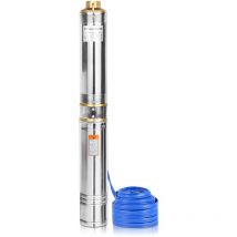 370W Pompe de Puits Submersible en Acier Inoxydable 220V Pompes Profonde Électrique avec 20m Connexion Câble, 4000L/h - Froadp