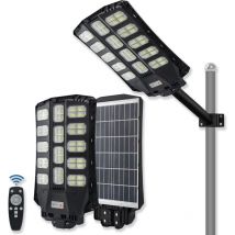 500W Lampadaires Solaires à led avec Détecteurs de Mouvement et Télécommande , 8000-8500K, Blanc Froid - Froadp
