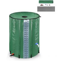 Froadp - Barile per Acqua Piovana Pieghevole 380L Serbatoio d'acqua in pvc con Valvola di Scarico 100 Galloni Serbatoio per la Raccolta dell'acqua