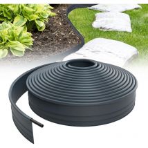 Froadp 12m Bordatura Flessibile del Prato Bordi per Aiuole in Plastica Barriera Antiradice per Giardini 9,6cm di Altezza Resistente Alle Intemperie