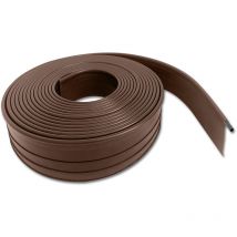 12m Bordure de Pelouse Flexible Bordurette de Jardin en Plastique 9.6cm de Haut (Marron) - Marron - Froadp