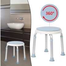 Froadp - Tabourets de Salle de Bain en Aluminium, Siège de Douche Réglable en Hauteur sans Dossier (Modèle e)