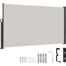 Tenda Laterale Estensibile 180 x 300 cm Tende per la Privacy su un lato Protezione dal Vento Tenda Avvolgibile Laterale Schermi per la Privacy del