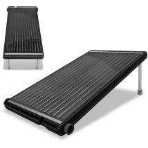 Froadp - Chauffage de Piscine Solaire 111x66cm Capteur Solaire Chauffage Solaire de Piscine Raccord ø 50 mm Panneau Droit Kit Solaire Complet pour