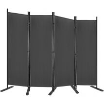 Paravants Pliables, Mobiles Indépendantes Vestiaire Intimité Séparateur de Pièce Coupe-Vent, Cloison Pare-Vue Parois (Anthracite, 225x180cm) - Froadp