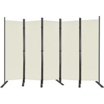 Paravants Pliables, Mobiles Indépendantes Vestiaire Intimité Séparateur de Pièce Coupe-Vent, Cloison Pare-Vue Parois (Beige, 280x180cm) - Froadp