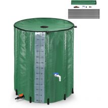 Froadp - Réservoir d'eau de Pluie Pliable de 750L, Tonneau de pluie, Vert (150 Gallons) - Vert